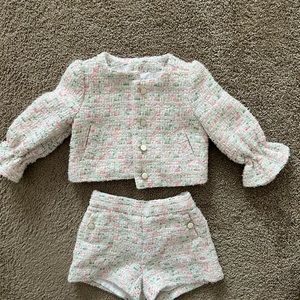 Janie and Jack Tweed Jacket and Shorts Set
